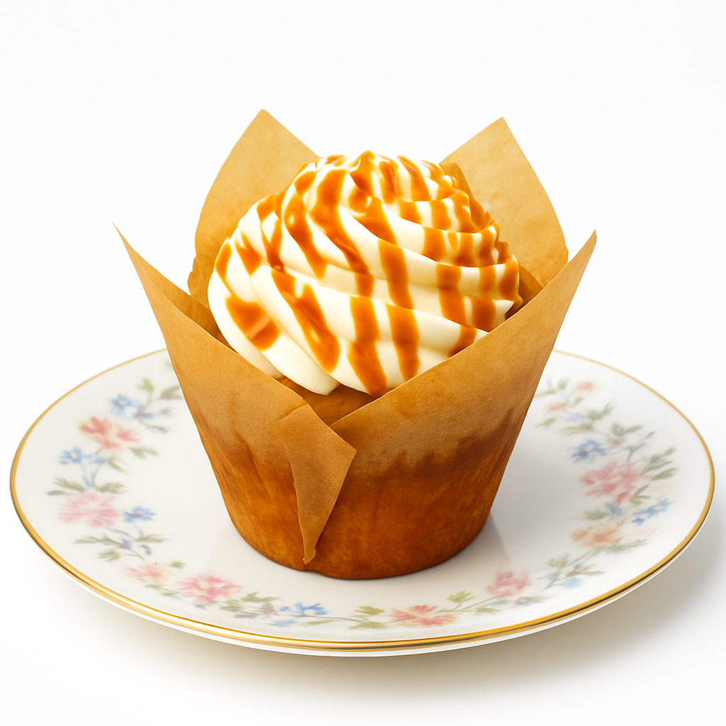 Salted Caramel Cupcakes - Gluten-Free, Keto / Low-Carb & Sugar-Free